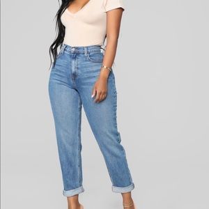 Got it from my mama jeans! High waisted jeans!